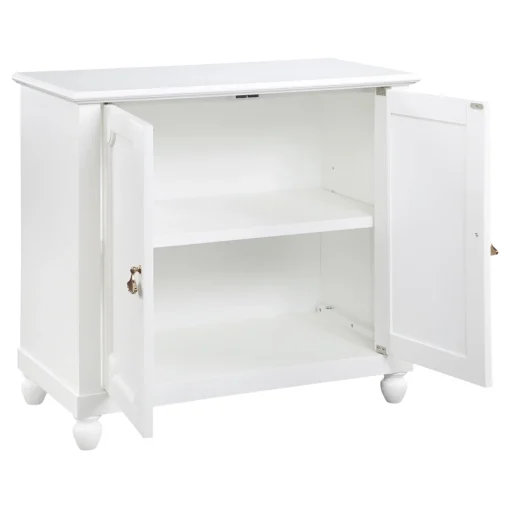 Grace Mitchell Asbury White 2-Door Cabinet Premium