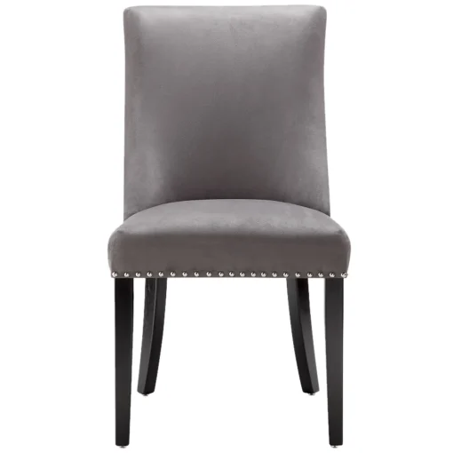 Kane Upholstered Ring Back Dining Chair With Nailhead Trim Good Quality