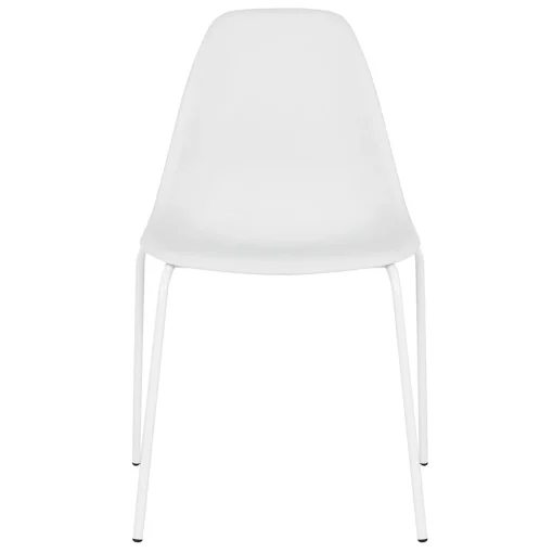 Lily White Dining Chair With Metal Legs Exquisite Gifts