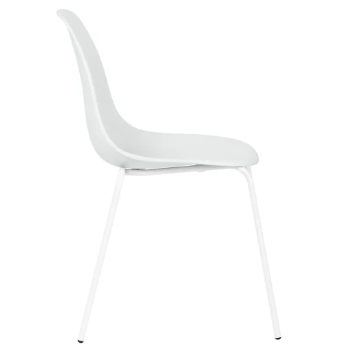 Lily White Dining Chair With Metal Legs Exquisite Gifts