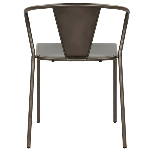 Nova Dark Grey Metal Dining Chair Less Expensive