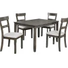 5-Piece Henderson Grey Dining Table Set Discount Online