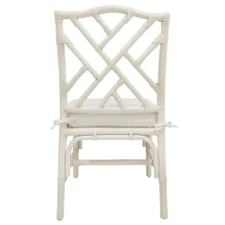 Set Of 2 Grace Mitchell Dana White Rattan Dining Chair Gift Selection