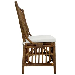 Set Of 2 Honeybloom Cade Brown Rattan Box Chair Outlet