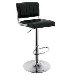 Warren Adjustable Barstool, Black Discount